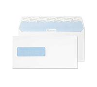 Blake Office | enveloppe DL (11 x 22cm) avec fenêtre | lot de 500 unités | 120 GSM | enveloppes blanches à bande protectrice | certifié FSC | enveloppes écologiques recyclables | Modèle 32286NR