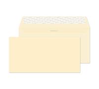 Blake Premium Business DL 110 x 220 mm 120 g/m² Enveloppes Bande Adhésive (61882) Crème Tissé - Boîte de 500