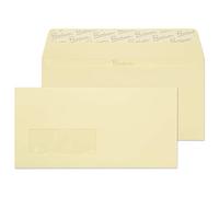 Blake Premium Business DL 110 x 220 mm avec patte autocollante et fenêtre enveloppe â€“ Parent Pack of 500 Vellum Wove