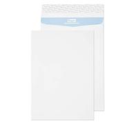 Blake Premium Secure 406 x 305 x 50 mm 125 g/m² Enveloppes à Soufflet Résistant Aux Déchirures Pochettes Bande Adhésive (TR44401) Blanc - Boîte de 100