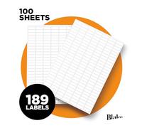 Blake Purely Everyday - 189 étiquettes autocollantes par feuille A4 - 18 900 étiquettes - 100 feuilles - Compatible avec les imprimantes laser et à jet d'encre - Étiquette d'expédition d'adresse