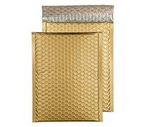 Blake Purely Packaging C5+ 250 x 180 mm Pochettes Enveloppes à Bulles Rembourrée Mat Métallique (MTMG250) Or Métallique - Boîte de 100