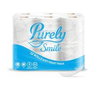 Blake & White Rouleau de papier toilette souple Purely Smile à 3 épaisseurs | Lot de 12 | PS1125 | Certifié FSC (l'emballage peut varier)