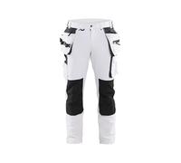 Blaklader 10791645 Pantalons de peintre à 4 voies, blanc/gris foncé, taille C46