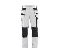 Blaklader 10791645 Pantalons de peintre à 4 voies, blanc/gris foncé, taille D88