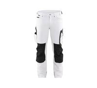 Blaklader 10891645 Pantalons de peintre à 4 voies, blanc/gris foncé, taille D120