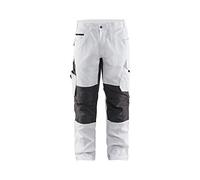 Blaklader 10951330 Pantalons de peintre avec extensibilité, blanc/gris foncé, taille C56