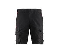 Blaklader 14461832 Pantalon Industrie Stretch, noir/rouge, taille C58