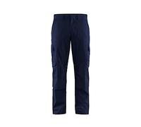 Blaklader 14481832 Pantalons industriels poches extensibles et genouillères, Bleu marine/Bleuet, taille D84