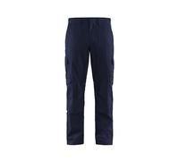 Blaklader 14481832 Pantalons industriels poches extensibles et genouillères, Bleu marine/Bleuet, taille C154