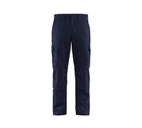 Blaklader 14481832 Pantalons industriels poches extensibles et genouillères, Bleu marine/Bleuet, taille D96