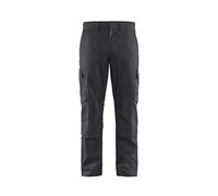 Blaklader 14481832 Pantalons industriels poches extensibles et genouillères, Gris moyen/noir, taille D96