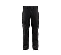 Blaklader 14481832 Pantalons industriels poches extensibles et genouillères, Noir/gris foncé, taille C146