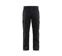 Blaklader 14481832 Pantalons industriels poches extensibles et genouillères, Noir/gris foncé, taille C48