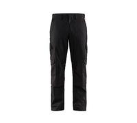 Blaklader 14481832 Pantalons industriels poches extensibles et genouillères, noir/rouge, taille C144