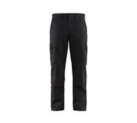 Blaklader 14481832 Pantalons industriels poches extensibles et genouillères, noir/rouge, taille C150