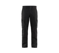 Blaklader 14481832 Pantalons industriels poches extensibles et genouillères, noir/rouge, taille D128