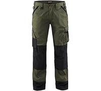 Blaklader 14541835 Pantalons de jardin, Armée verte/noire, taille C148
