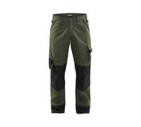 Blaklader 14541835 Pantalons de jardin, Armée verte/noire, taille C156