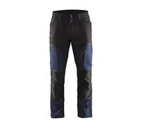 Blaklader 14561845 Pantalons de service avec extensibilité, Marine noire/Noir, taille C56