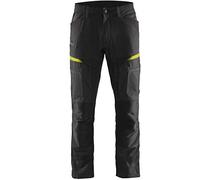 Blaklader 14561845 Pantalons de service avec extensibilité, Noir/jaune, taille C48