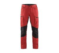 Blaklader 14591845 Service Pantalon Stretch, Rouge/ Noir, taille C48