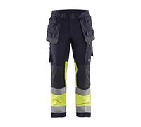 Blaklader 14871512 Pantalon ignifugé avec extensibilité inhérente, Bleu marin/jaune, taille C62
