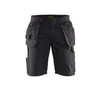 Blaklader 14941330 Shorts de service avec poches à ongles, Noir/jaune, taille C46
