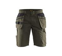 Blaklader 14941330 Shorts de service avec poches à ongles, Vert olive foncé, taille C56