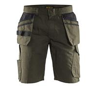 Blaklader 149413304599C62 Short de service avec poches à ongles Vert olive foncé Taille C62