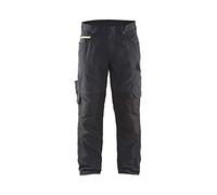 Blaklader 14951330 Shorts de service avec poches à ongles, Noir/jaune, taille C58