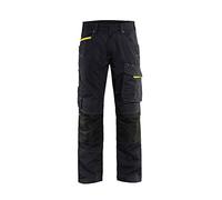 Blaklader 14951330 Shorts de service avec poches à ongles, Noir/jaune, taille D116