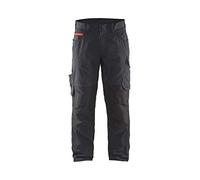 Blaklader 14951330 Shorts de service avec poches à ongles, noir/rouge, taille C54