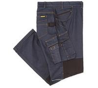Blaklader 14971141 Pantalon de service en denim extensible, Bleu marine/Noir, taille C62