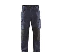 Blaklader 14971141 Pantalon de service en denim extensible, Bleu marine/Noir, taille D104