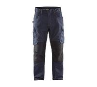 Blaklader 14971141 Pantalon de service en denim extensible, Bleu marine/Noir, taille D116