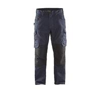Blaklader 14971141 Pantalon de service en denim extensible, Bleu marine/Noir, taille D120