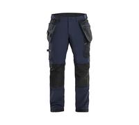 Blaklader 15221645 Pantalon d'artisan à 4 voies, Marine noire/Noir, taille D116