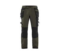 Blaklader 15221645 Pantalon d'artisan à 4 voies, Vert olive foncé, taille C60