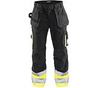 Blaklader 15291370 Pantalons haute visibilité, Noir/jaune, taille C54