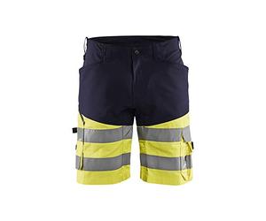 Blaklader 154118118933C54 Short élastique haute viscosité Bleu marine/jaune Taille C54