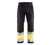 Blaklader 15511811 Pantalon haute visibilité avec extensibilité, Noir/jaune, taille C148