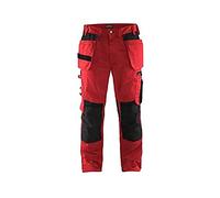 Blaklader 15551860 Pantalon d'artisan, Rouge/Noir, taille C62