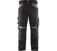 Blaklader 15561860 Pantalons sans poches à clous, Noir/Gris, taille C52