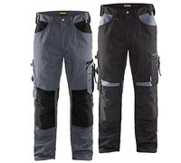 Blaklader 15561860 Pantalons sans poches à clous, Pierre/Noir, taille C50