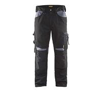 Blaklader 155618609994C146 Pantalon de travail sans poches à clous Noir/gris Taille C146