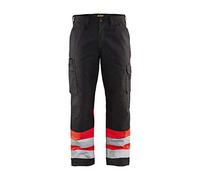 Blaklader 15641811 Pantalon haute visibilité, noir/rouge, taille C58