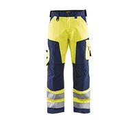 Blaklader 15661811 Haute Vis Arbeitshose Ohne Nageltaschen, Jaune/Marine, taille C54