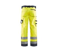 Blaklader 15661811 Haute Vis Arbeitshose Ohne Nageltaschen, Vis jaune/Gris moyen, taille D112
