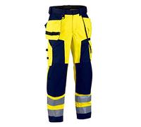 Blaklader 15672517 High Vis Softshell Arbeitshose, Jaune/Marine, taille C58
